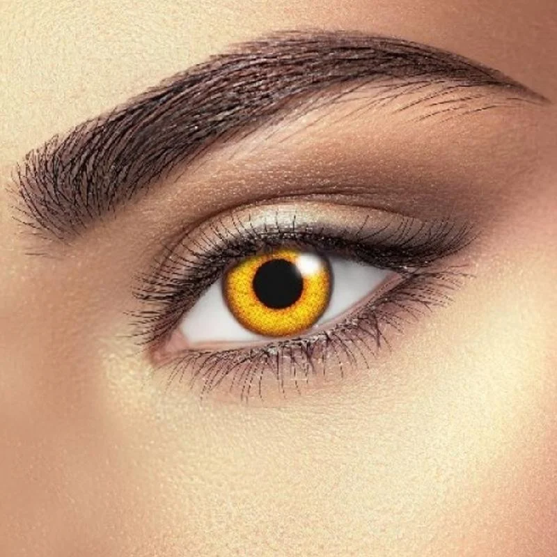 Rainbow series golden yellow (12 months) contact lenses
