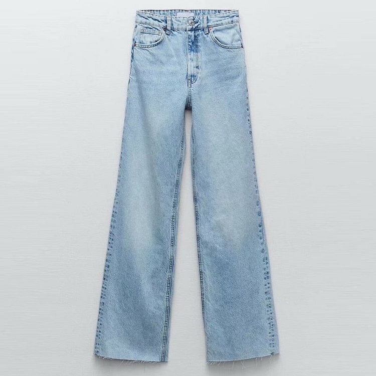New Autumn Women Casual Fashion Straight Jeans Bottom Harajuku Boyfriend Long High Waist Pants Femme - BlackFridayBuys
