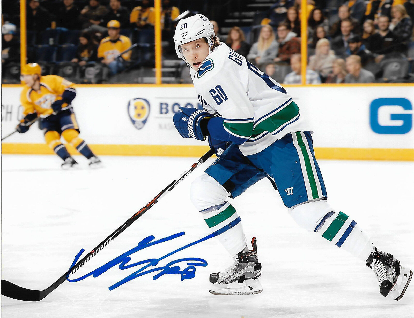 Vancouver Canucks Markus Granlund Autographed Signed 8x10 NHL Photo Poster painting COA D