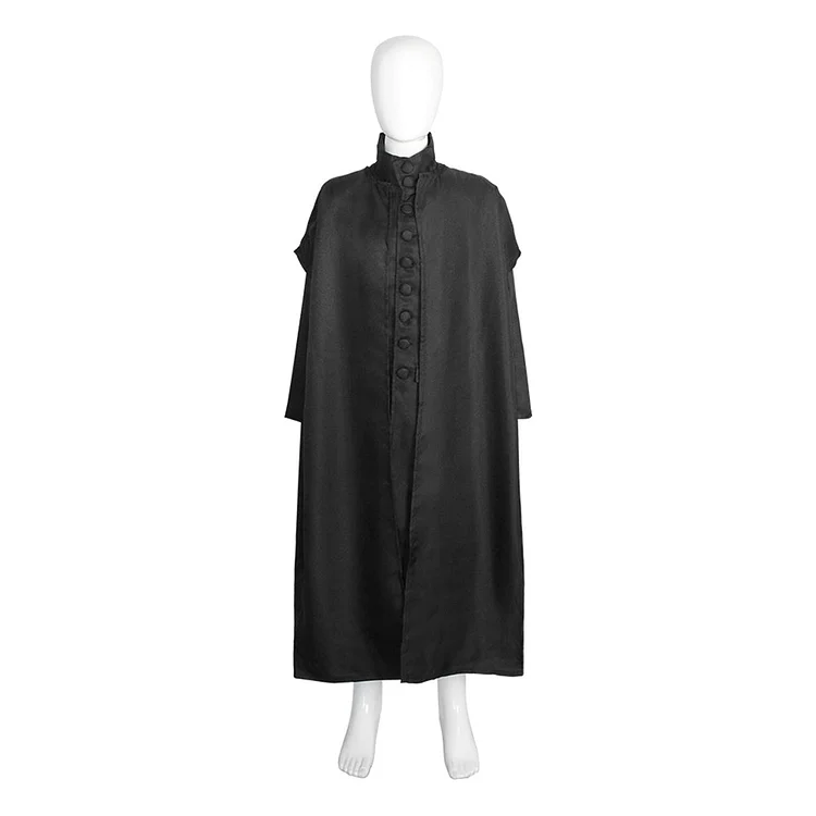 Kids Children Harry Potter Severus Snape Black Coat Outfits Cosplay Costume Halloween Carnival Suit
