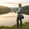 Fishing Lure Bag Multi-Functional Waist Bag Fishing Tackle Storage Sling Bag