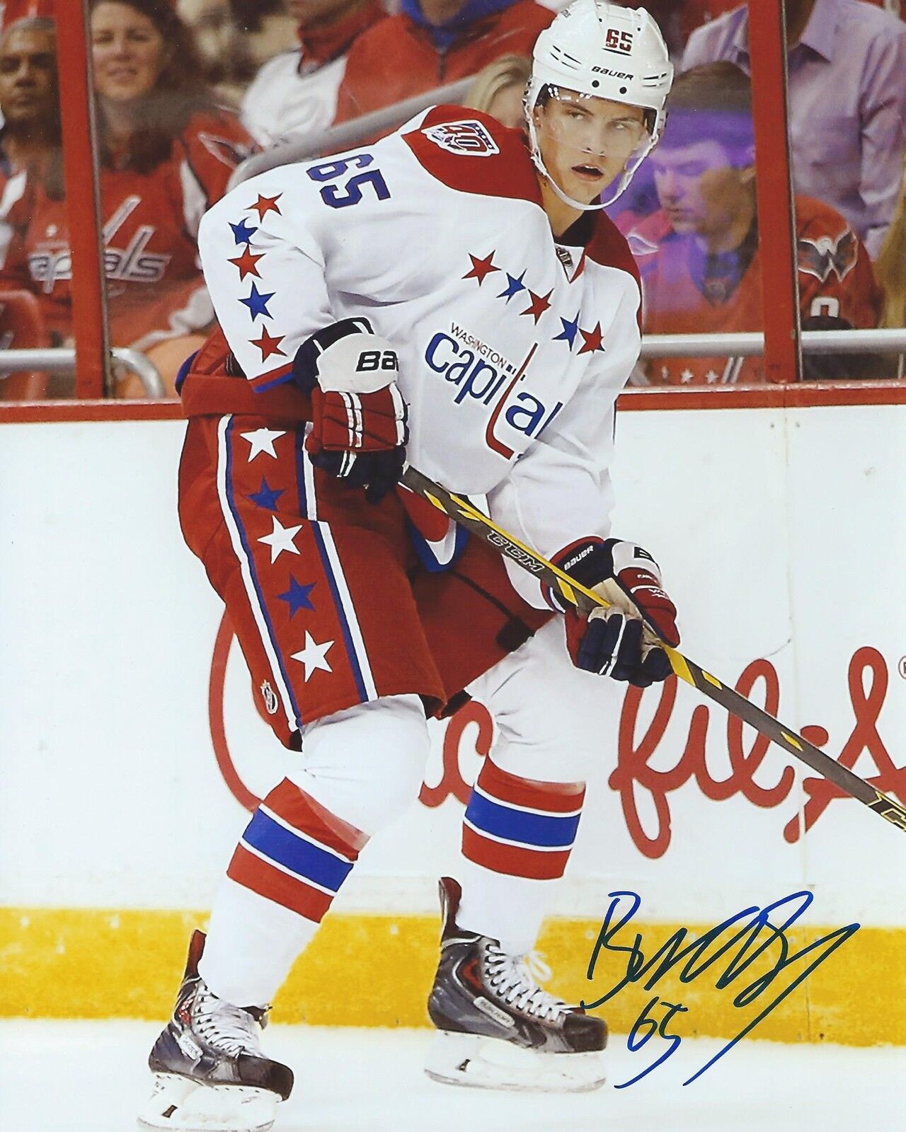 Andre Burakovsky Signed 8x10 Photo Poster painting Washington Capitals Autographed COA B