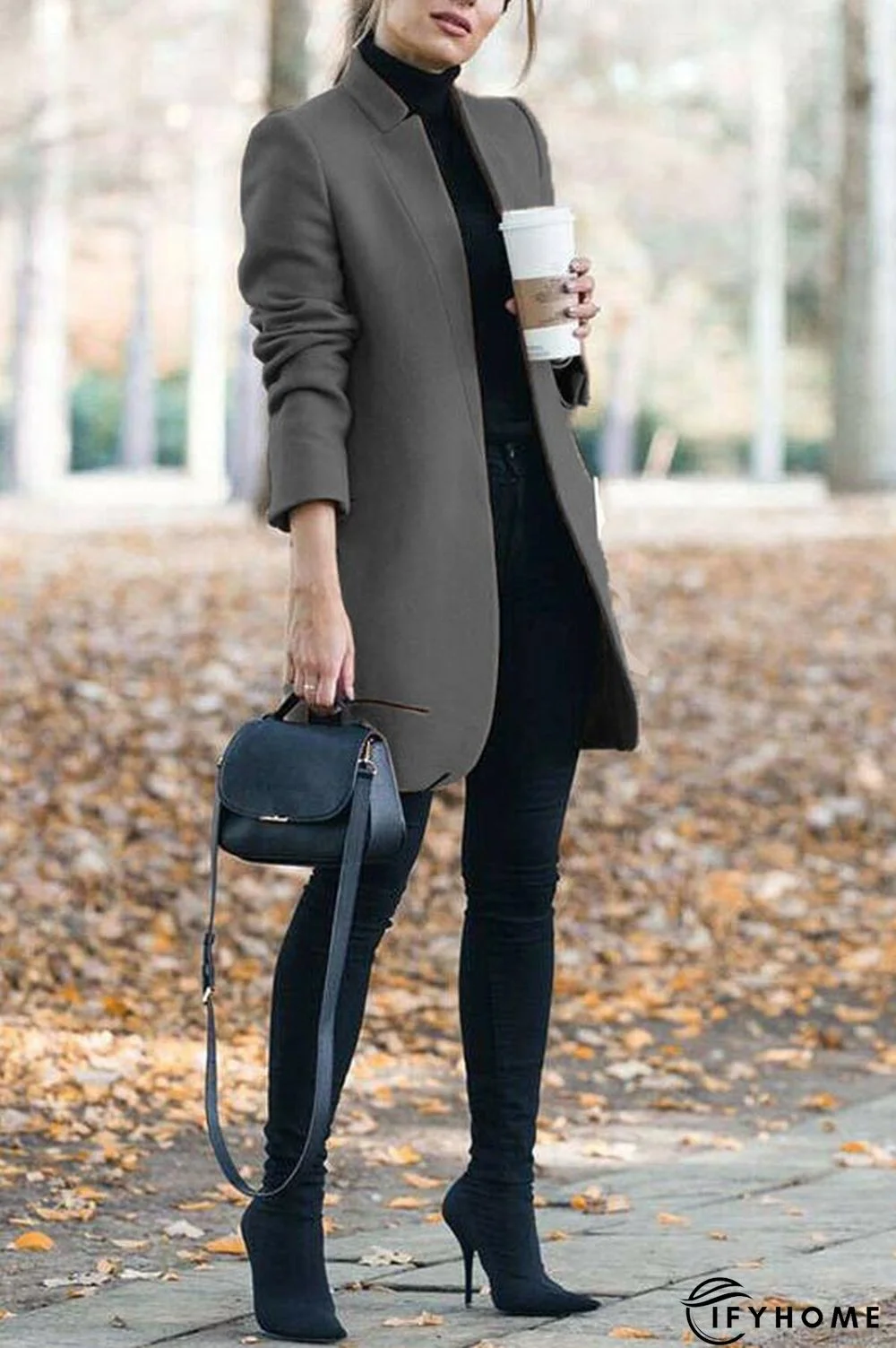 Stand-up Collar Elegant Coat (7 Colors) | IFYHOME