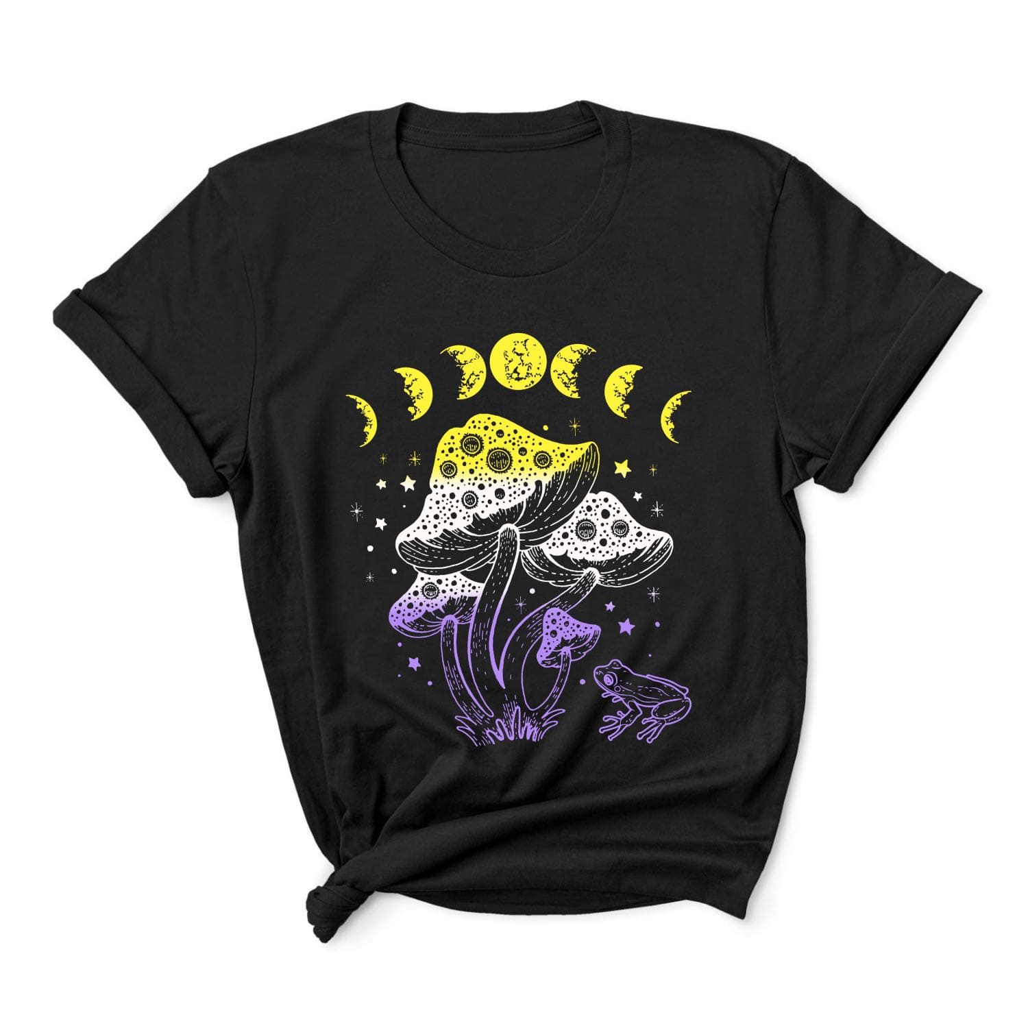 Nonbinary t-shirt cottagecore frog
