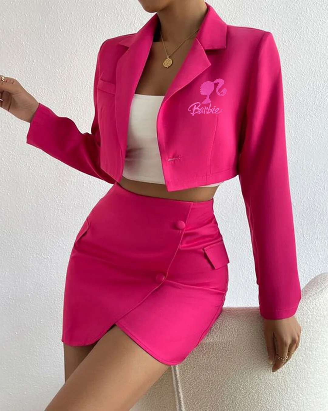 Barbie Girl Blazer and Skirt Two-Piece Set