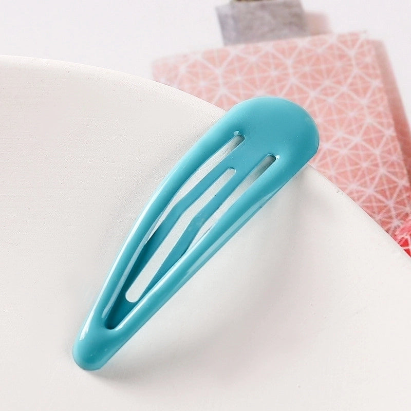 Minimalist Water Droplets Metal Stoving Varnish Hair Clip 1 Piece