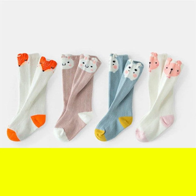 YWHUANSEN 0 to 2 Yrs Animal Baby Knee High Socks Spring Autumn Winter Newborn Leg Warmer For Girls Boys Infants Cotton Long Sock