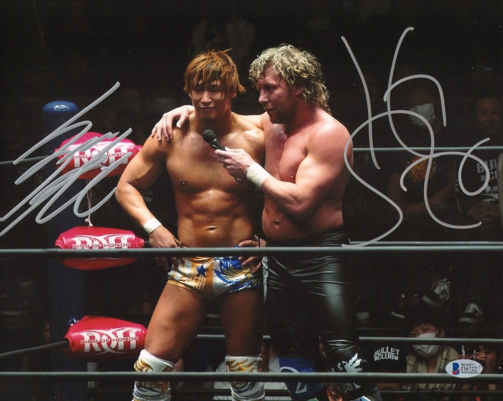 Kota Ibushi Kenny Omega Signed 11x14 Photo Poster painting BAS COA New Japan Pro Wrestling WWE 1