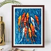 Full Embroidery Koi Fish DIY Cross Stitch Kits Stamped 11CT Needlework Sets