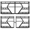 [US Local Warehouse] Metal Wall Mounted Wine Rack 3-Tier with Glass Holder for Kitchen Home Black