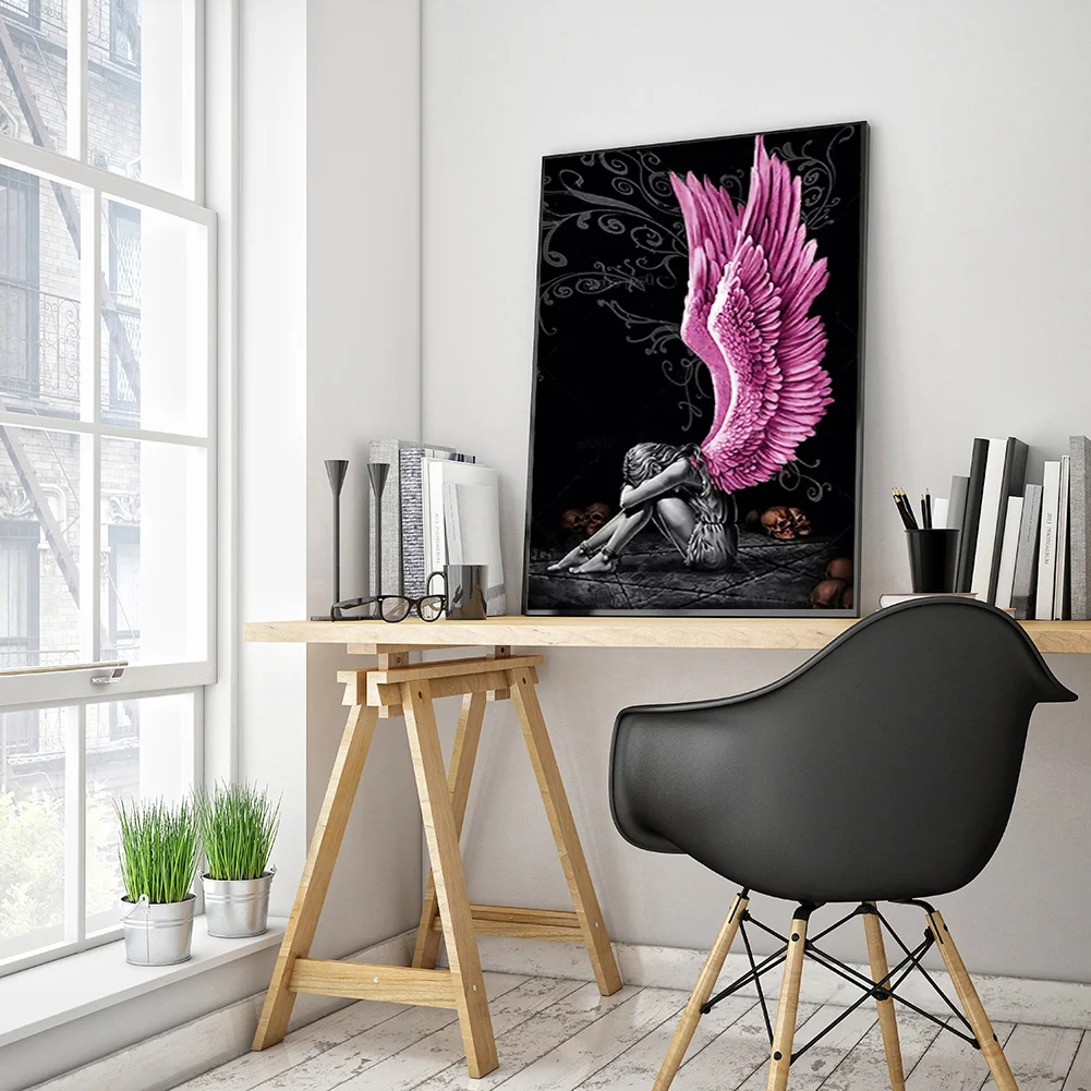 Diamond Painting - Full Round Drill - Angel Wings(30*40cm)