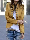 Simple And Casual Long Sleeves Vintage Coats 