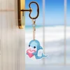 5Pcs DIY Diamond Painting Dolphin Keychain