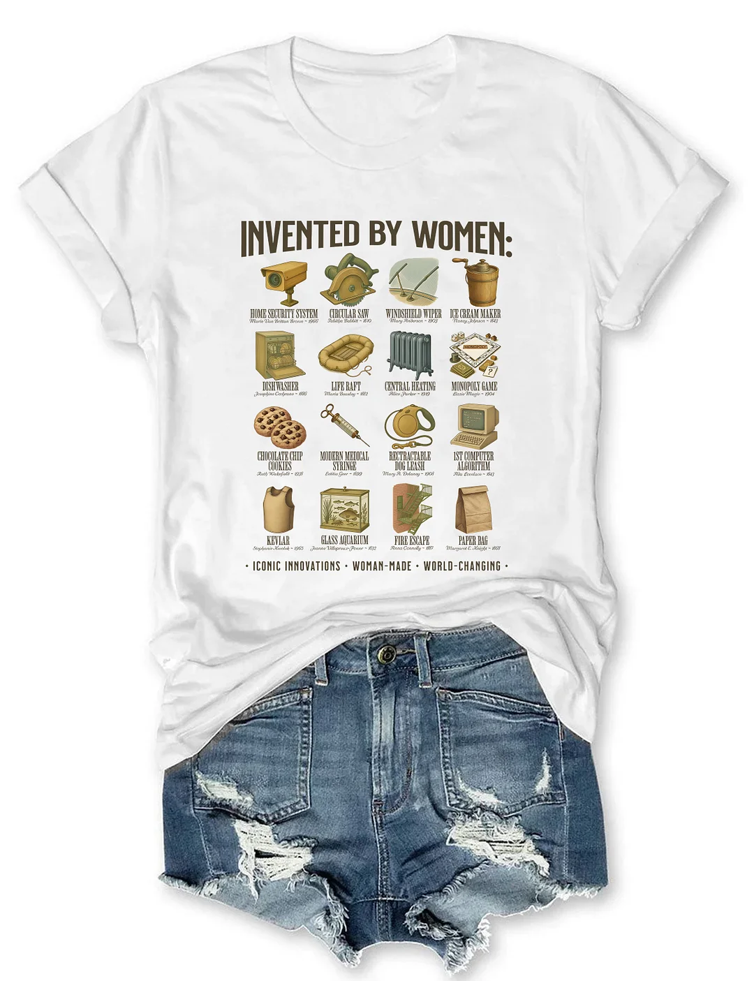 Invented By Women T-shirt