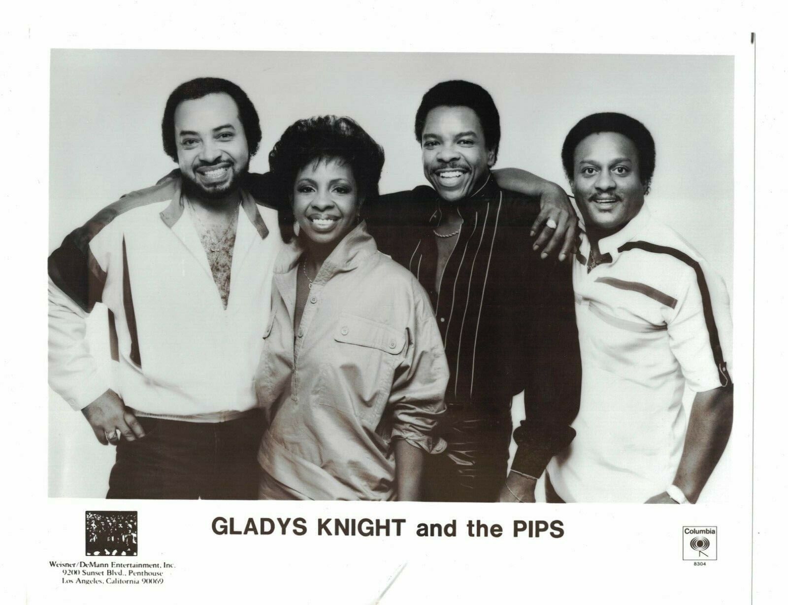 Gladys Knight and the Pips 1980's Music Publicity 8x10 Photo Poster painting