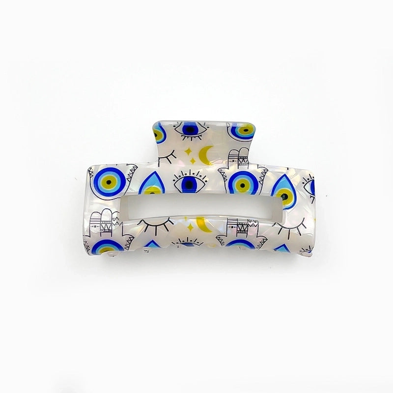 Women’s Casual Minimalist Eye PVC Hair Claws