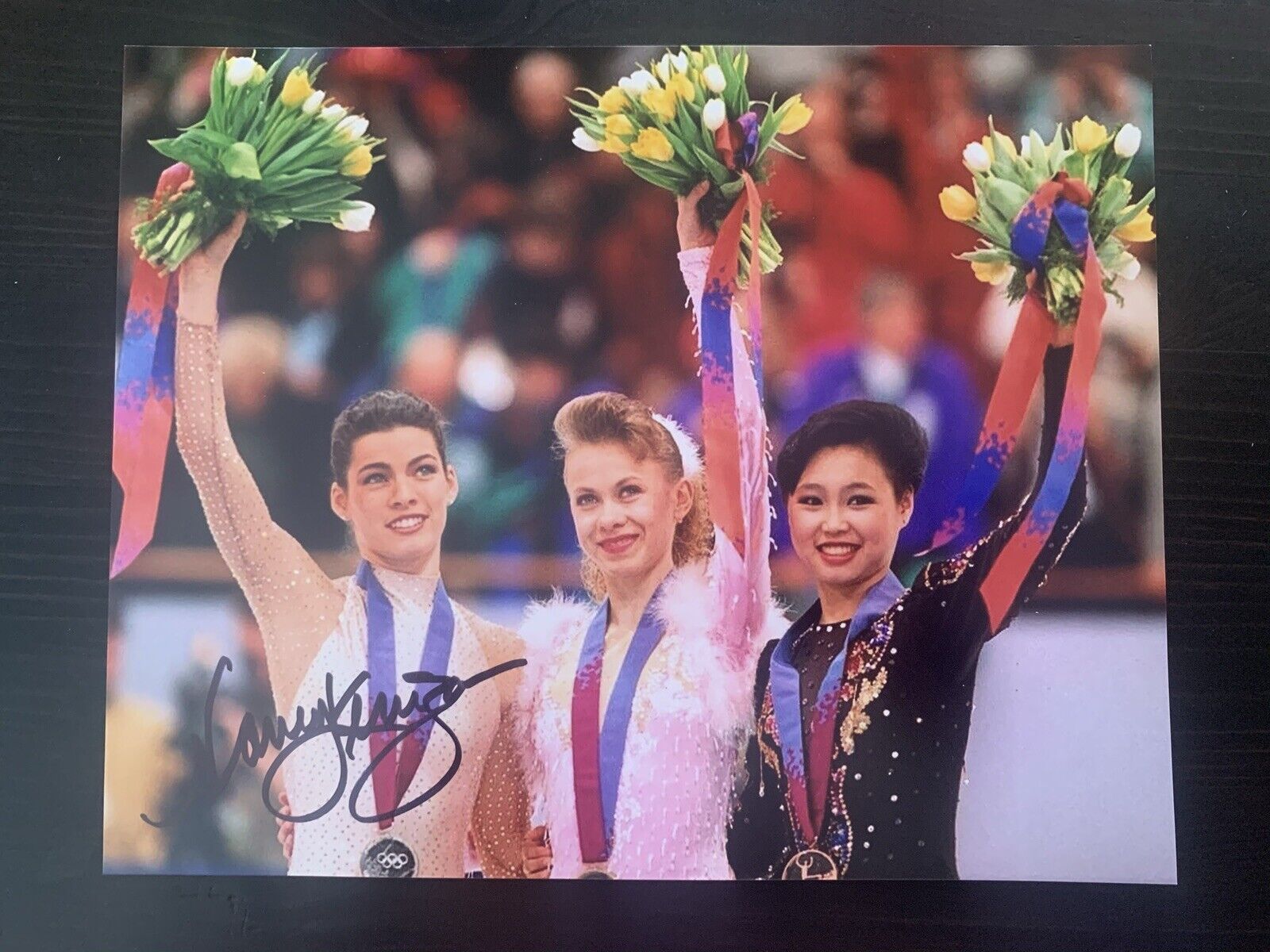 Nancy Kerrigan Signed 8x10 Photo Poster painting Olympic Medalist Figure Skater Autographed