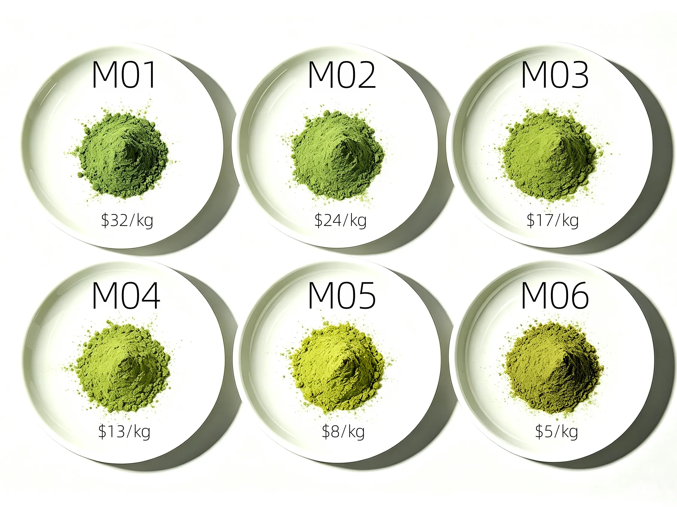 Matcha M01-M06 Price Comparison