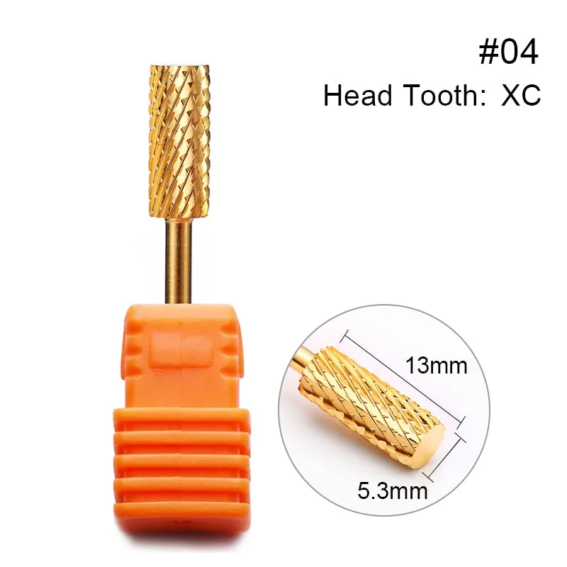 1 Pc Nail Drill Bit Multi-size Silver Manicure Nail Art Tool Electric Manicure Machine Device-Nail Inspo