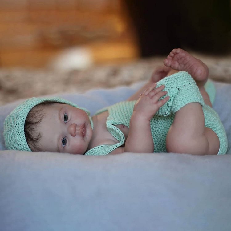 17"Handmade Lifelike Naive and Innocent Reborn Newborn Girl Named Halima Minibabydolls® Minibabydolls®