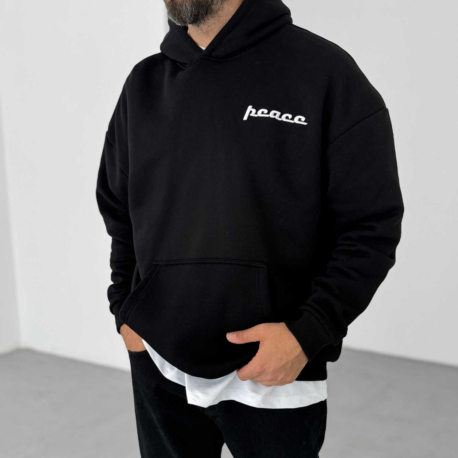 Ethnic Design Casual Oversized Hoodie