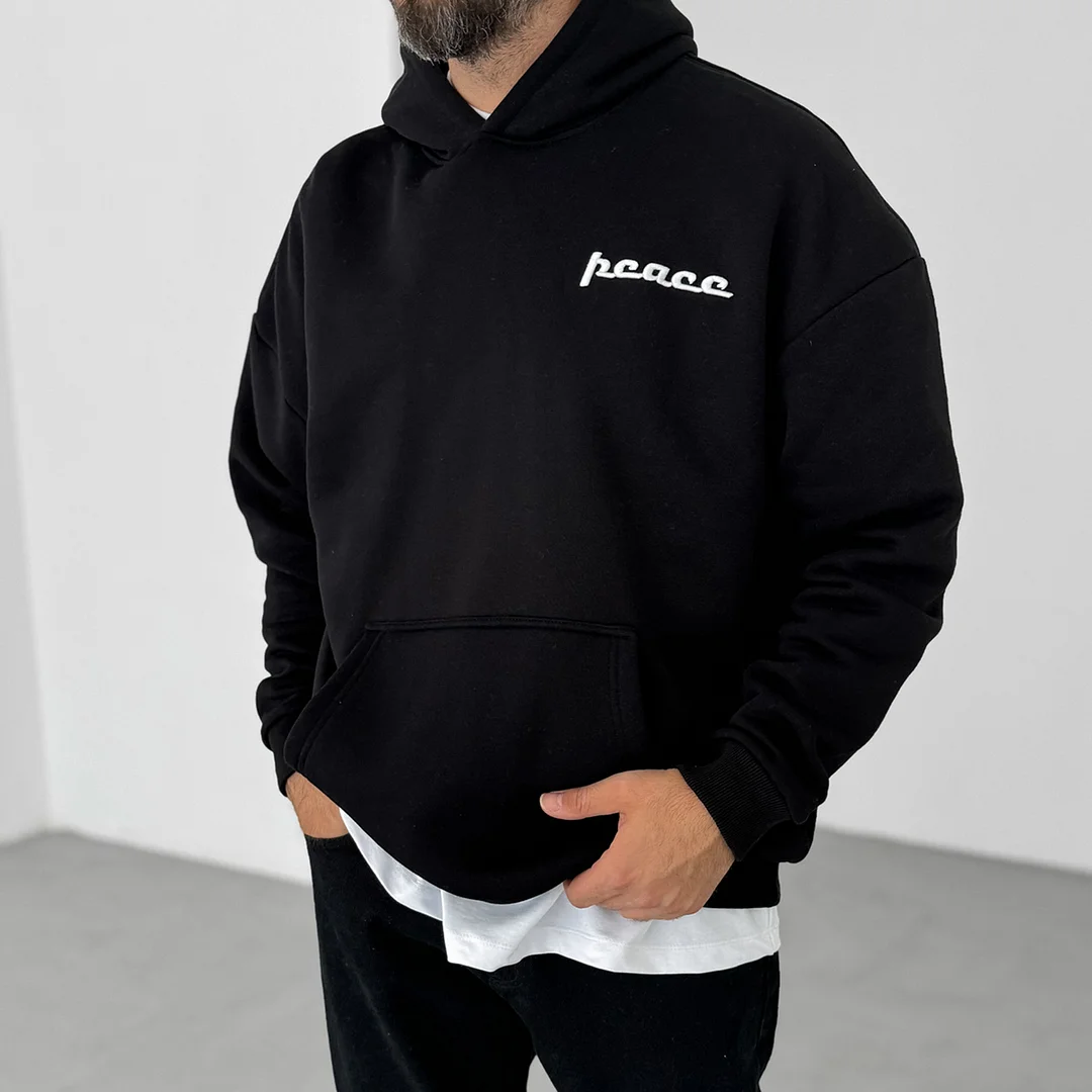 Ethnic Design Casual Oversized Hoodie