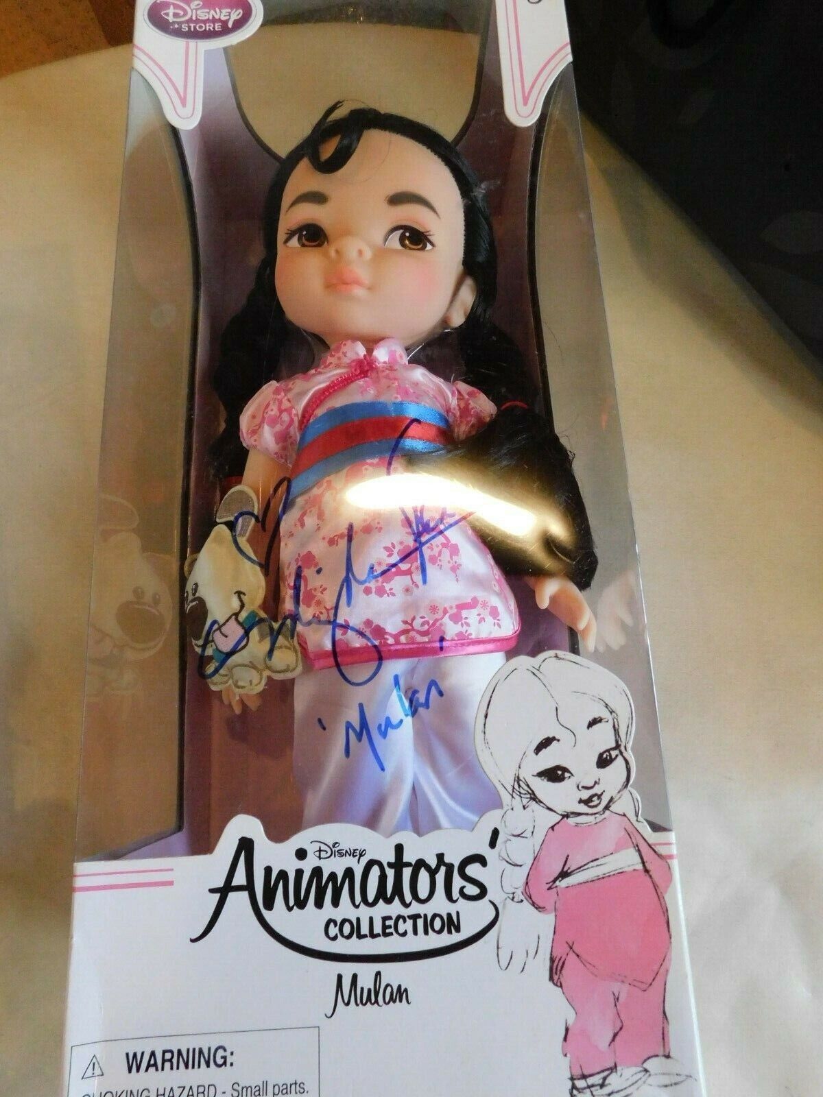 Disney Mulan Animators doll 16in signed Ming-Na Wen BRS