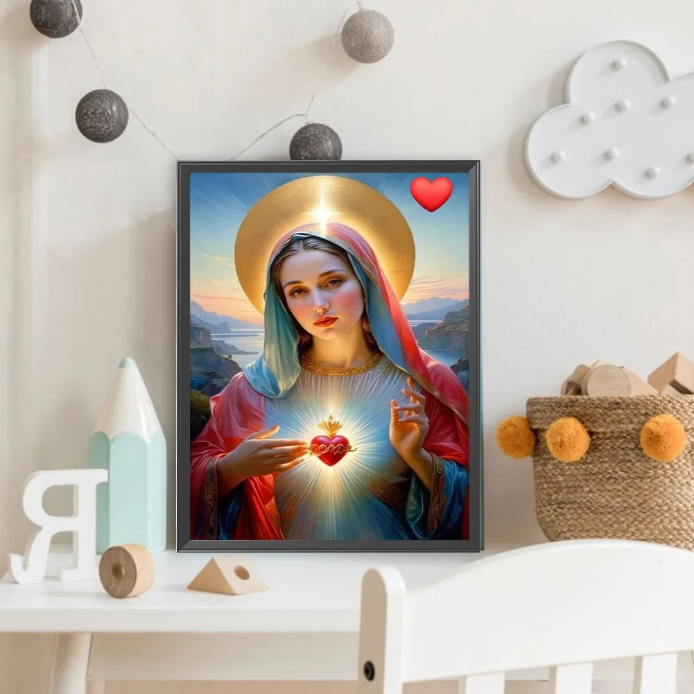 Diamond Painting - Full Round Drill - Our Lady(Canvas|30*40cm)