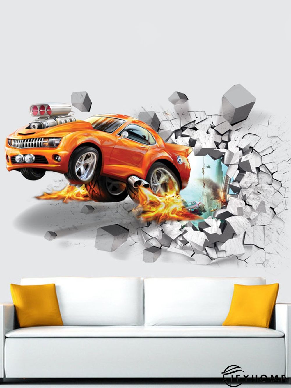 3D Creative Dinosaur Decorative Sticker Bedroom Wall Sticker | IFYHOME