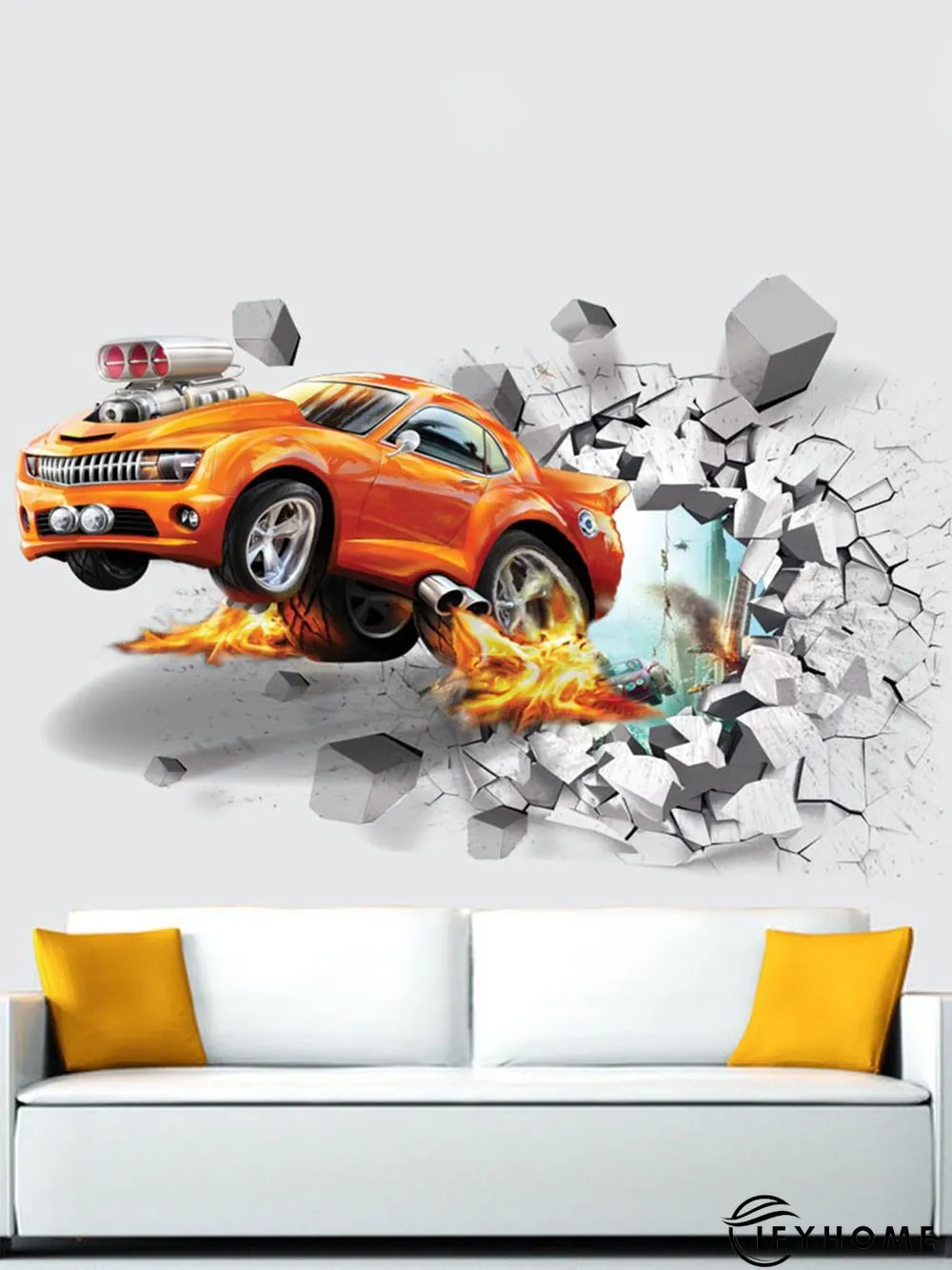 3D Creative Dinosaur Decorative Sticker Bedroom Wall Sticker | IFYHOME