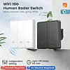 WiFi 10G Smart Light for Switch with 5M Radar Human Motion Detection Alarm Sensor Smart Push Light Button Compatible for Google Assistant & YandexAlice