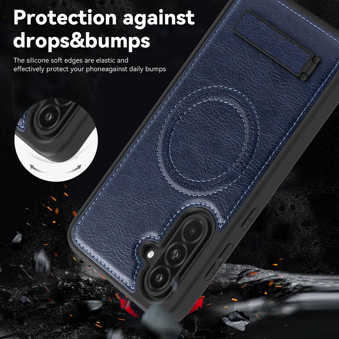 Samsung Galaxy Z Fold 6 Leather Case Magnetic Protective Case Holder Phone Case