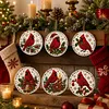6pcs DIY Pearl Diamond Painting Christmas Tree Hanging Ornaments