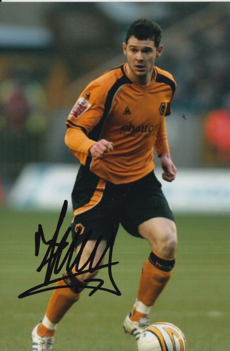 WOLVES HAND SIGNED MATT JARVIS 6X4 Photo Poster painting.