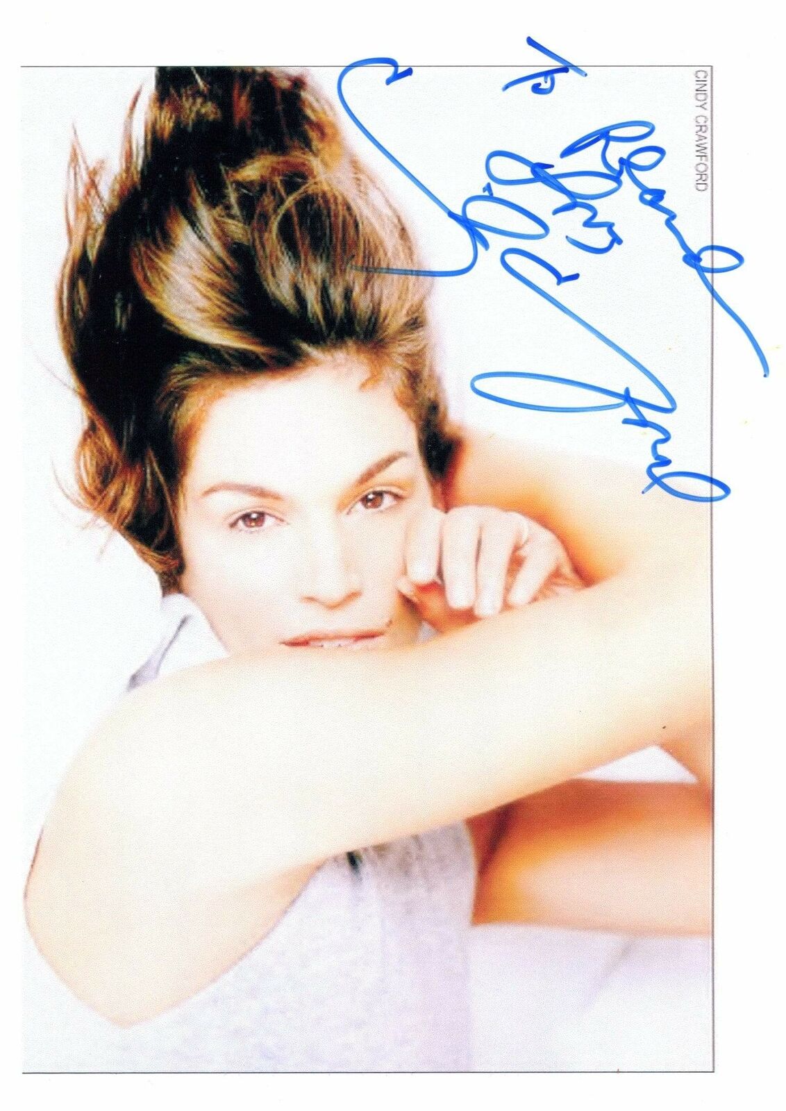 Cindy Crawford MODEL autograph, In-Person signed Photo Poster painting