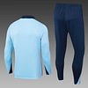 Joyfball 2024/2025 France Half-Pull Training Suit Wathet Football Shirt 1:1 Thai Quality