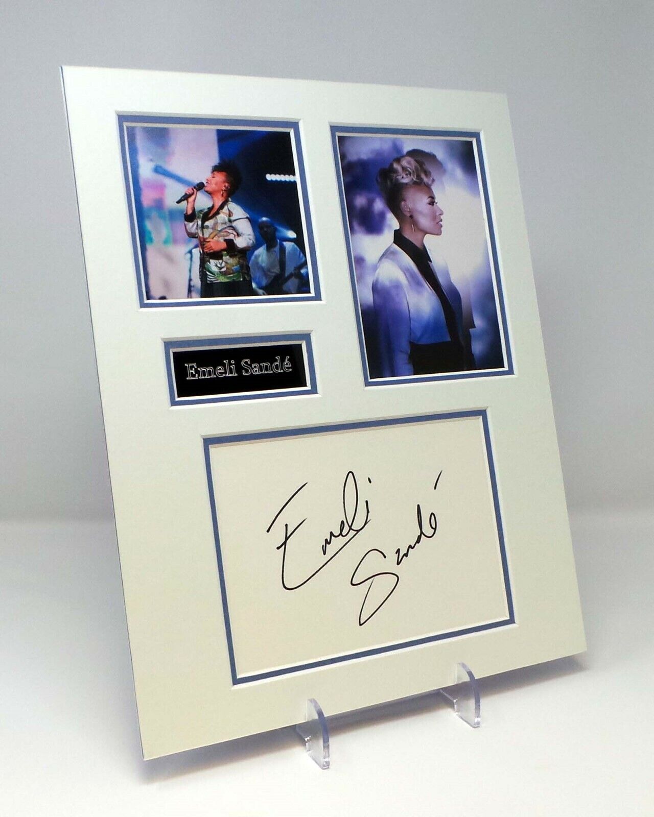 Emeli SANDE Signed Mounted Photo Poster painting Display AFTAL COA Read All About It Singer