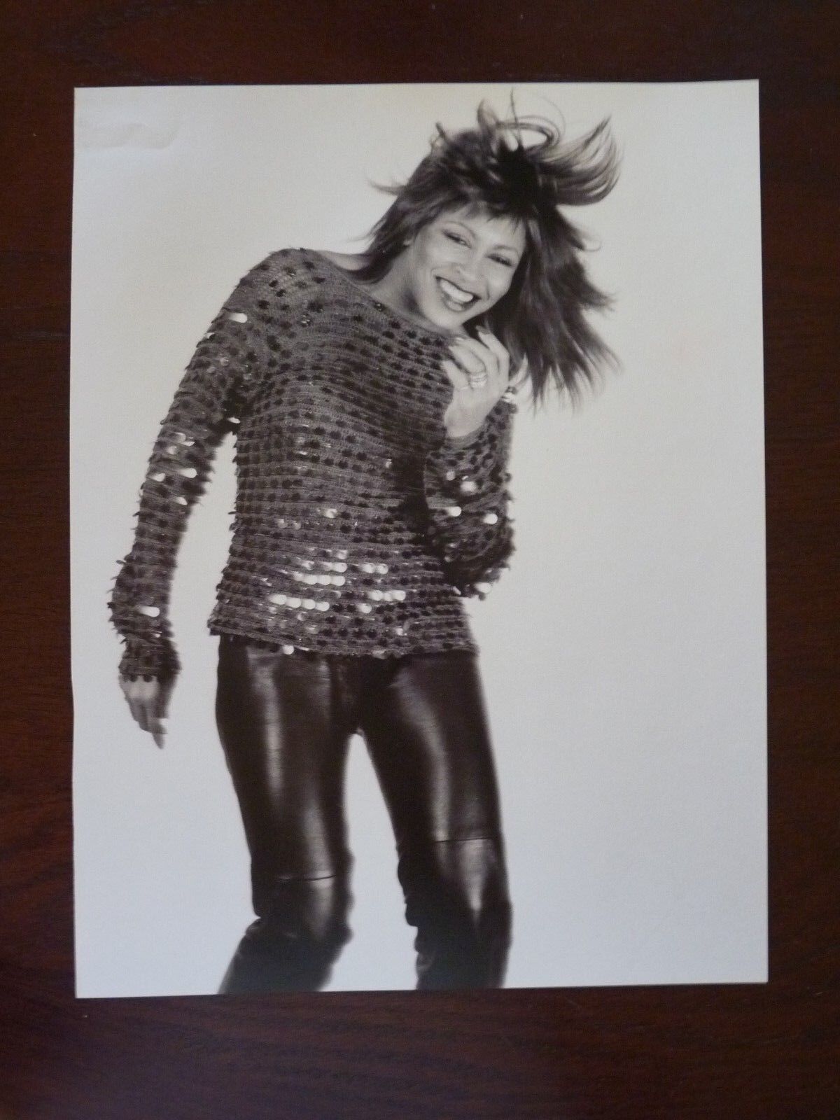 Tina Turner Single Side Coffee Table Book Photo Poster painting Page 8x11