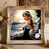 Black Dress Beauty-Special Shaped Diamond Painting