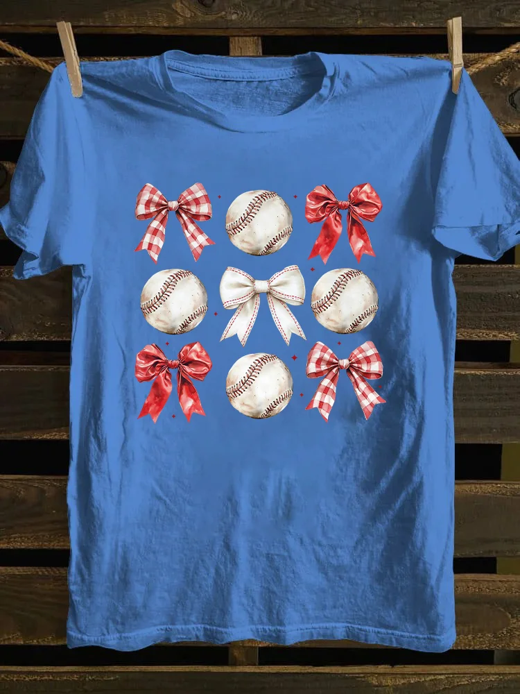Baseball Bow T-shirt