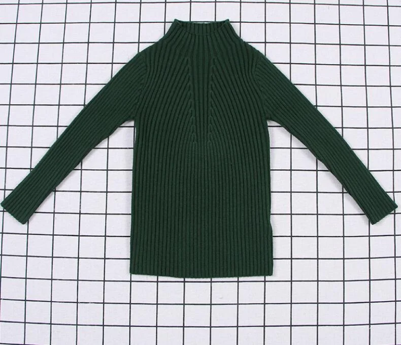 Baby Girls Ribbed Sweater 2019 Girls Sweaters Solid Candy Color Boys Sweaters Autumn New Knitted Kids Clothing Girls Pullover