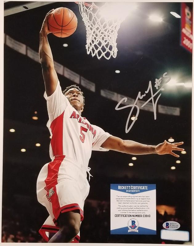 STANLEY JOHNSON Signed Detroit Pistons 11x14 Photo Poster painting Autograph ~ BAS Beckett COA