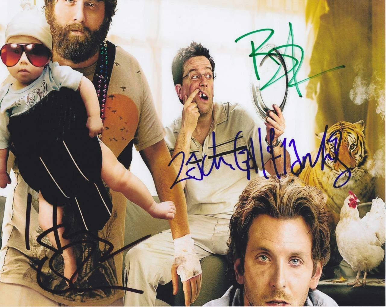 Hangover Cast X3 SIGNED AUTOGARPHED 10 X 8