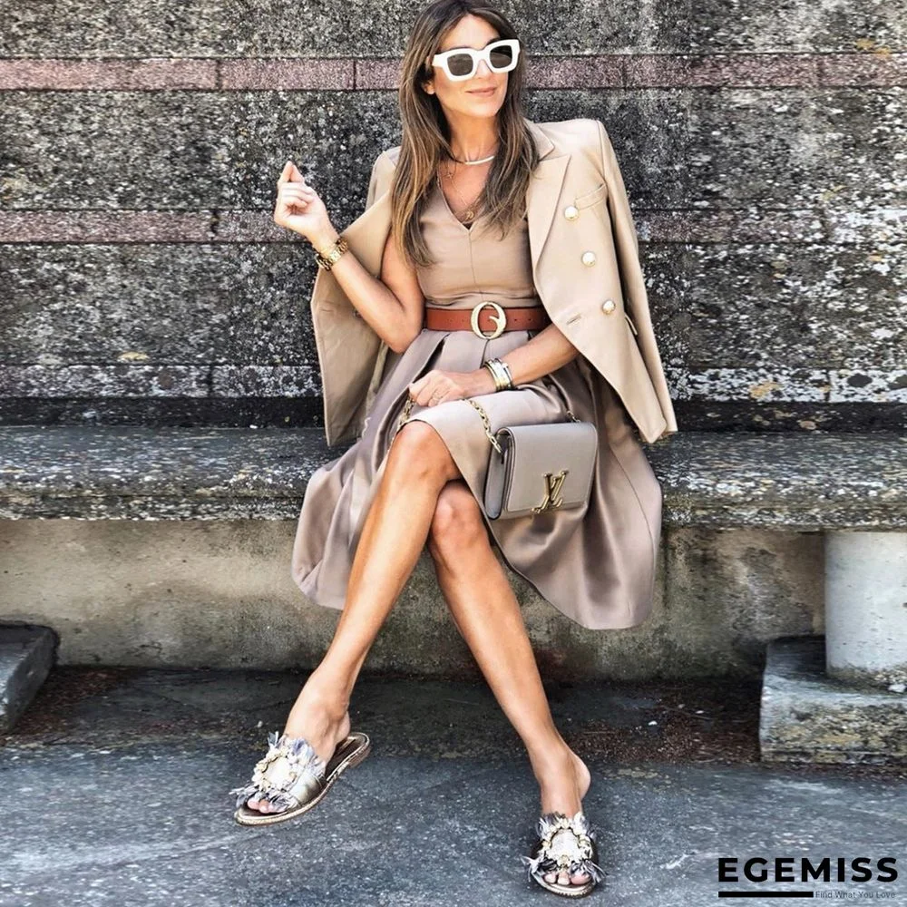 Autumn and winter new solid color fashion casual suit coat | EGEMISS