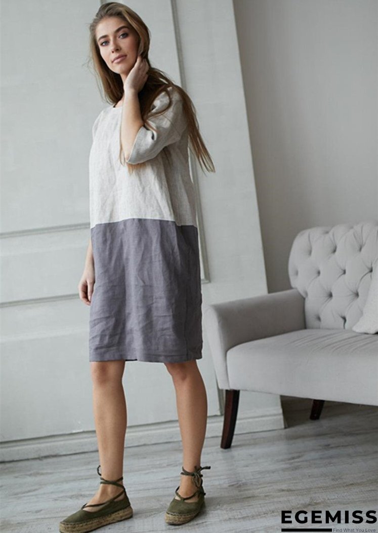 Casual Color Patchwork Tunic | EGEMISS