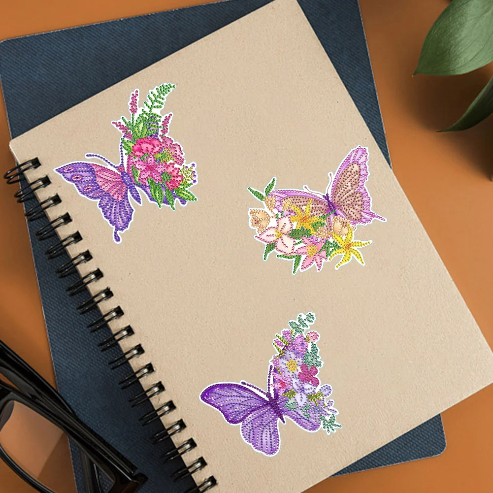 Butterfly Gem Sticker Paint by Numbers DIY for Kids Adult Gift Rewards