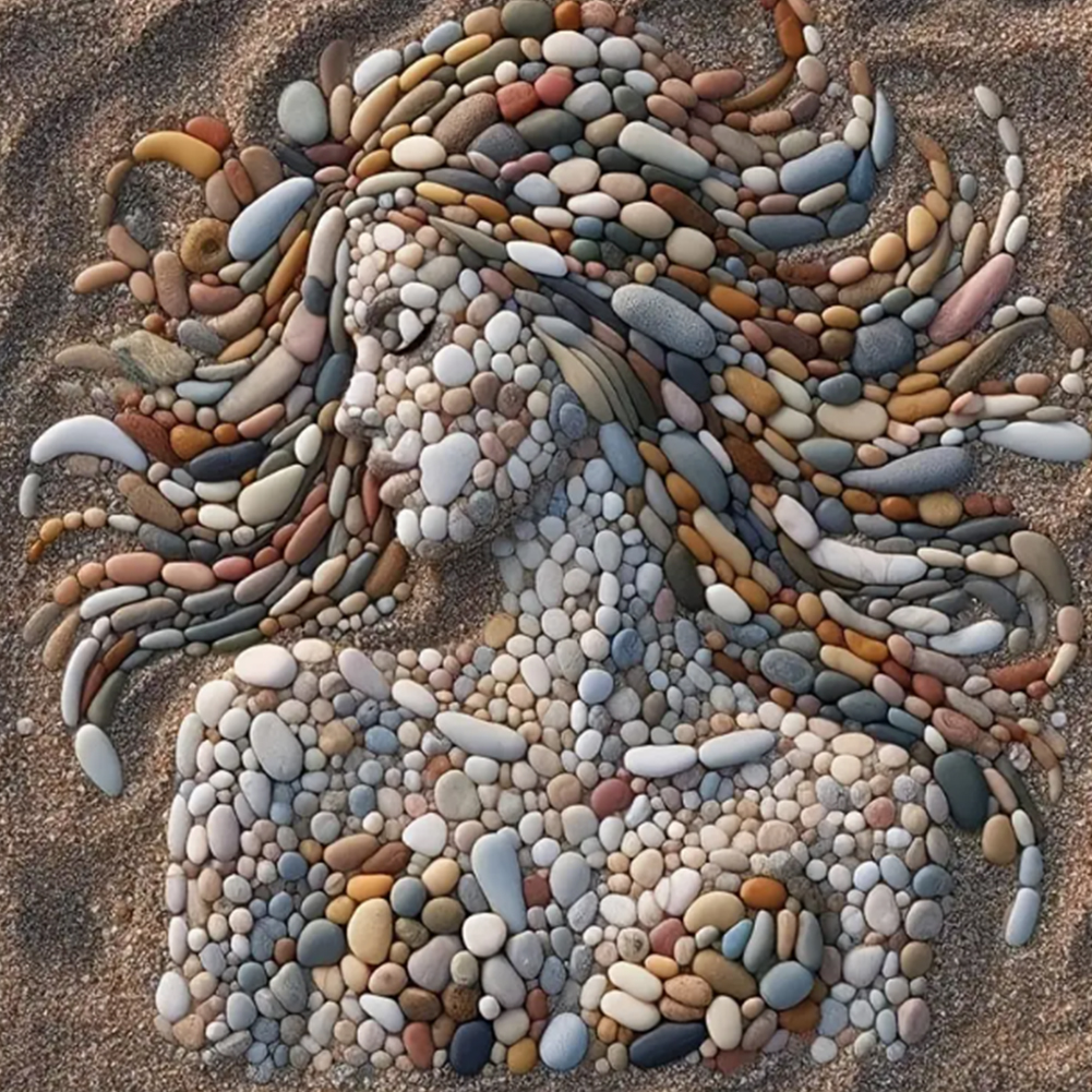 Stone Art Woman 30*30cm(canvas) full round drill diamond painting
