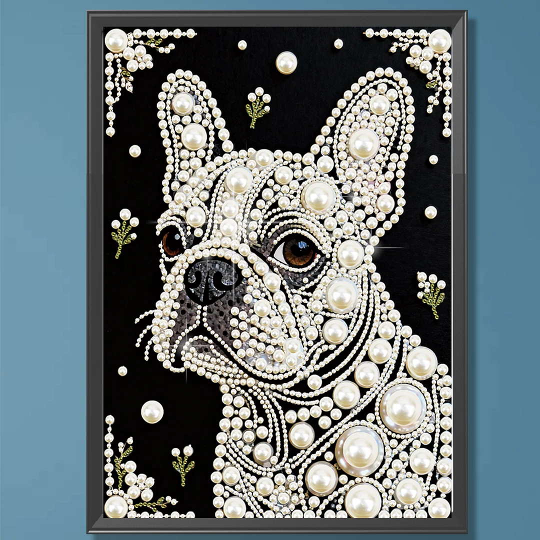 Puppy Special Shaped 5D DIY Partial Drill Diamond Painting Kit Home Art 30x40cm