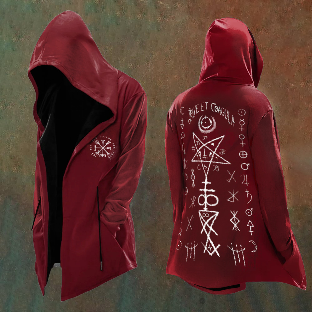 Men's Devil Pentacle Symbol Hooded Jacket / Rvogue / Rvogue