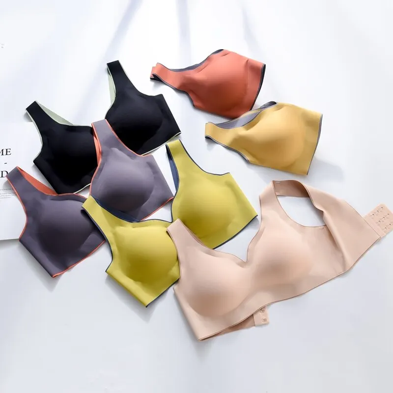 Seamless Bra Push Up 2 Pcs/Set Wire Free Bra Brassiere Top One-Piece Intimate Underwear Women's Intimates Underwear & Sleepwears